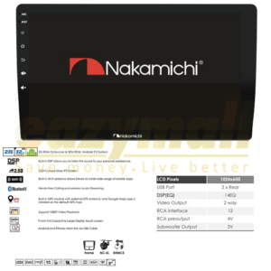 NAKAMICHI ANDROID PLAYER 9" NAM5210-A9
